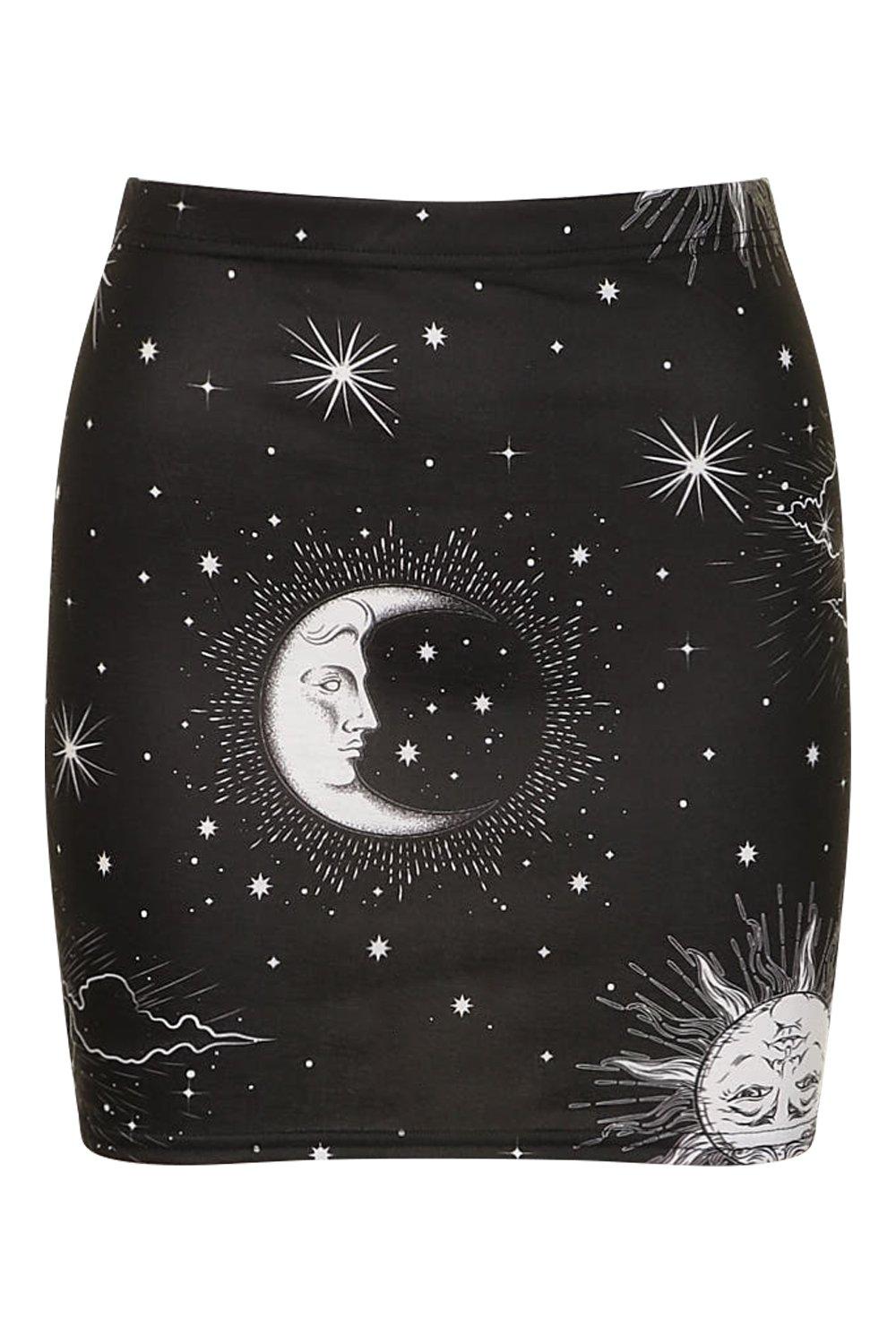 sun print skirt